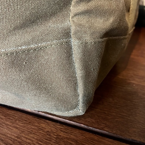 Artifact Bags Brown Canvas Garden Beach Tote with Leather Handles - Picture 6 of 11